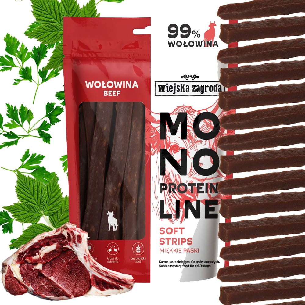 Wiejska Zagroda Przysmak dla psa Monoproteinowe Przysmaki (dorosły) 4x115g